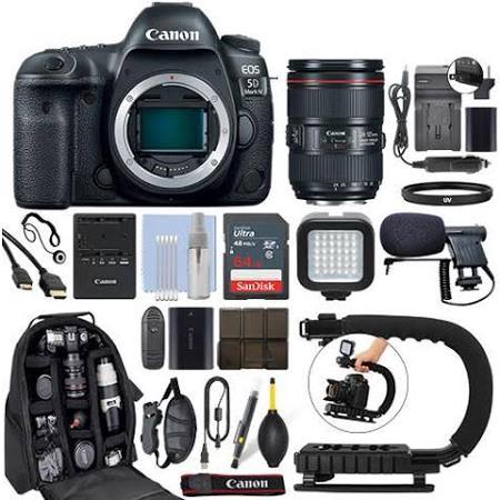 Canon EOS 5D Mark IV DSLR Camera with 24-105mm f/4L II 1483C010