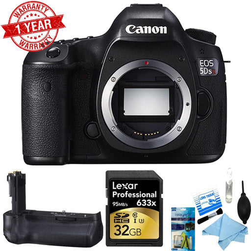 Canon Eos 5DS R 50.6MP Digital SLR Camera (Body Only) Grip Bundle