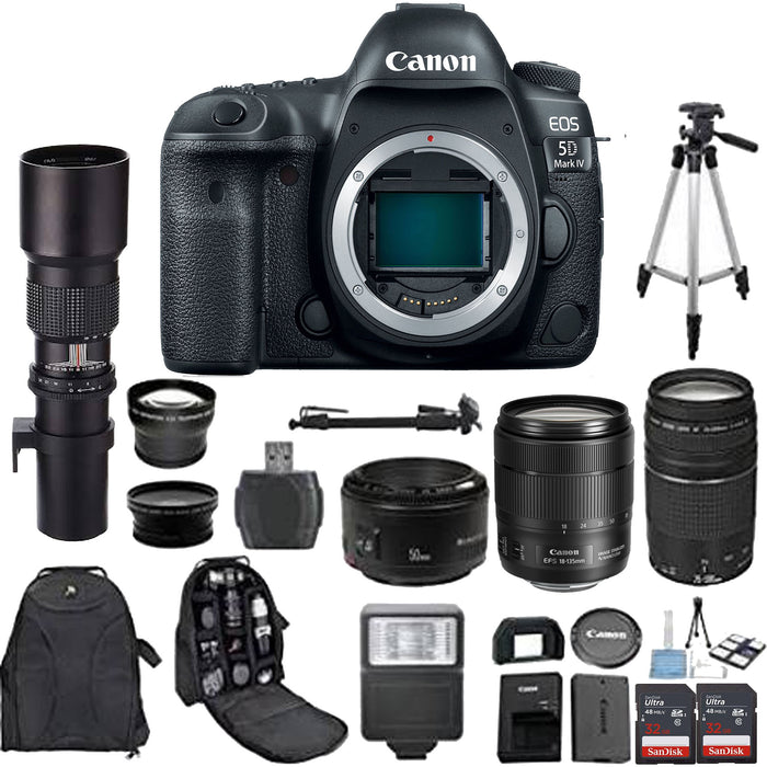 Canon EOS 5D Mark IV DSLR Camera with Canon 18-135mm USM