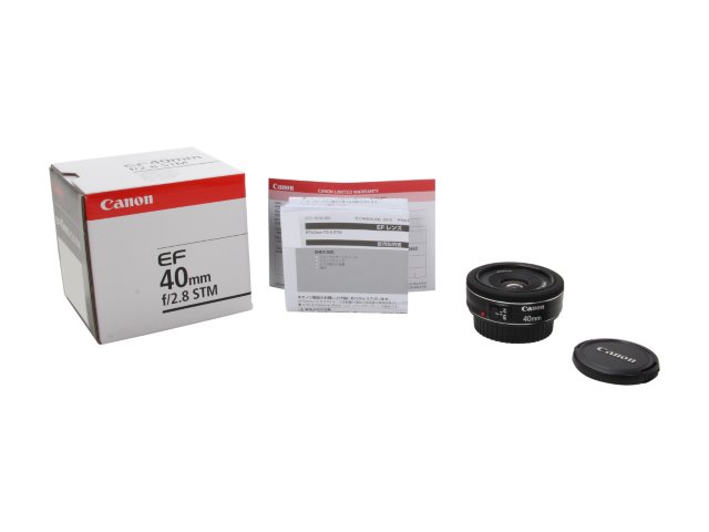 Canon 40mm f/2.8 EF STM Lens Deluxe Bundle W/Colors Filters &amp; More