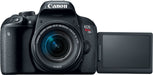 Canon EOS Rebel T7i/800D DSLR Camera with 18-55mm and 55-250mm Lenses - Black