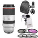 Canon RF 70-200mm f/2.8L IS USM Lens USA with 77MM Filter Kit &amp; Close-Up Filters | DSLR BackPack | Rain Protection