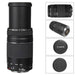 Canon 75-300mm f/4.0-5.6 EF III Lens with with 650-300mm Telephoto Lens Bundle