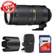Nikon AF-S NIKKOR 80-400mm f/4.5-5.6G ED VR Lens w/ 128GB Memory Card