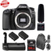 Canon EOS 80D DSLR Camera (Body Only) + Tascam DR-10SG Audio Recorder &amp; Microphone Kit