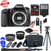 Canon EOS 80D DSLR Camera (Body Only) Bundle 64GB SDXC MC|DSLR Bag|Wide Angle& 2x Telephoto Lenses|Flash & More
