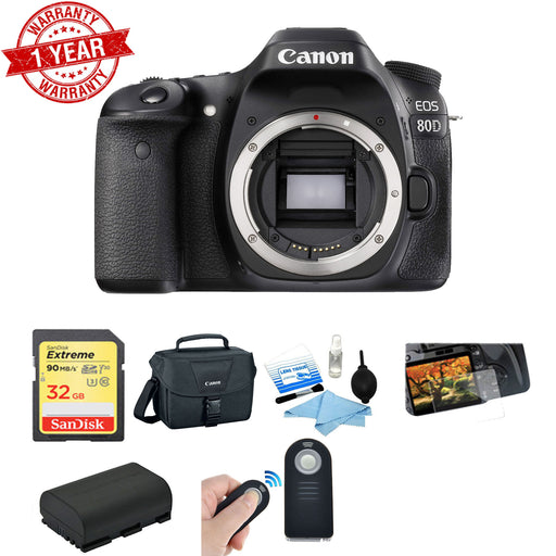 Canon EOS 80D DSLR Camera (Body Only) Basic Kit