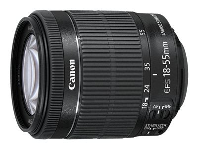 Canon EF-S 18-55mm f/3.5-5.6 IS STM Standard Zoom Lens Bundle+ 32GB SD Card + UV Filter + Cleaning Kit- For Canon T2 DSLR