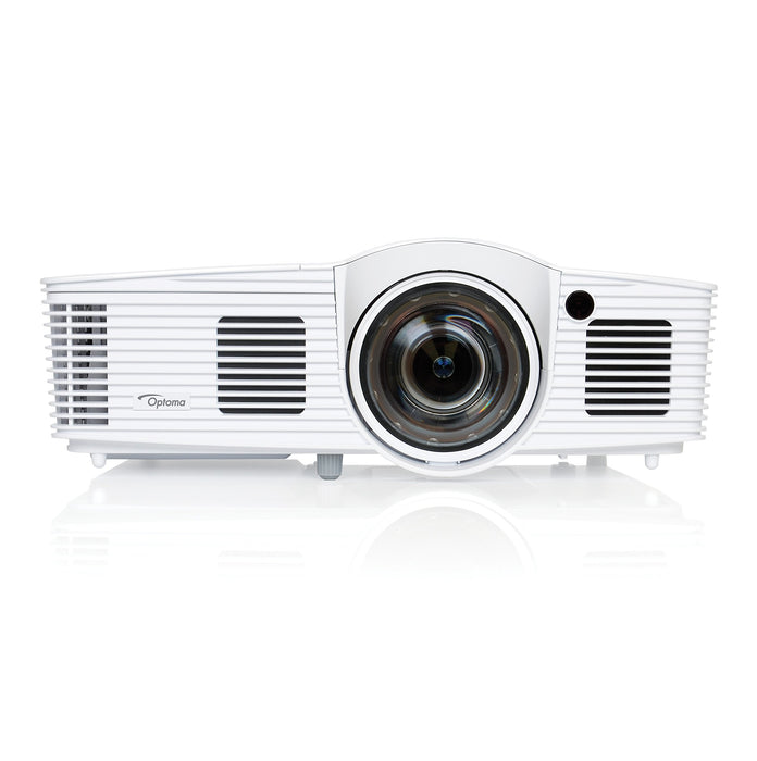 Optoma EH200ST Full 3D 1080p 3000 Lumen DLP Short Throw Projector with 20,000:1 Contrast Ratio and MHL Enabled HDMI Port , white