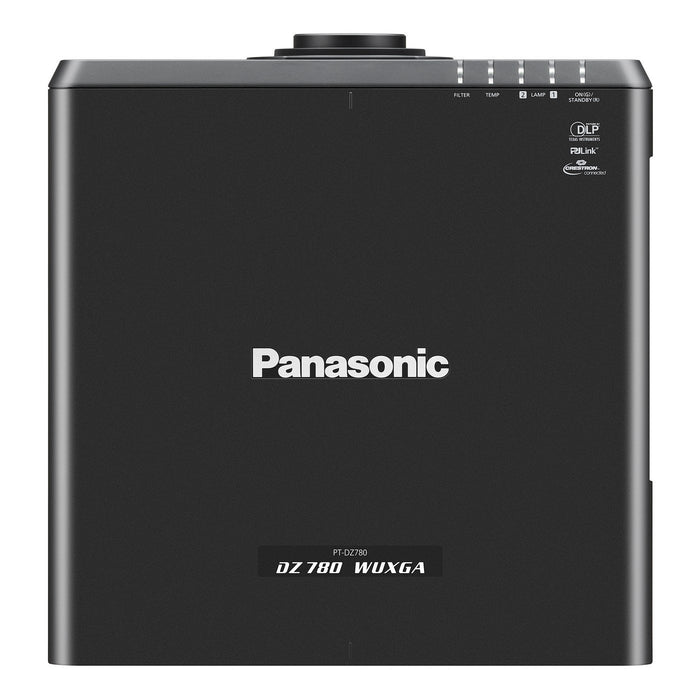 Panasonic PT-DZ780BU 1-Chip 7000 Lumens WUXGA DLP Projector with 25.6-35.7mm Lens (Black)