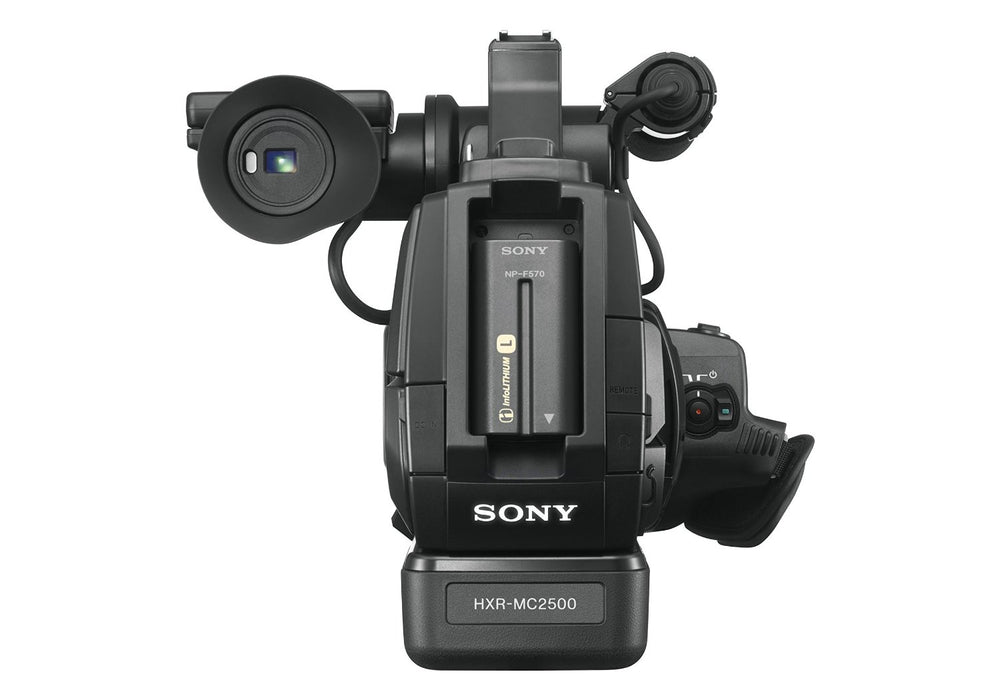 Sony HXR-MC2500 Shoulder Mount AVCHD Camcorder Bundle and Cleaning Kit
