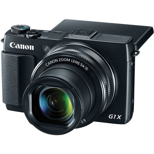Canon PowerShot G1 X Mark II Digital 12.8MP Camera + EXT BAT + Flash - 64GB Kit