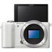 Sony Alpha A5000 ILCE5000/W 20.1MP Mirrorless Digital Camera Body Only (White/Black)