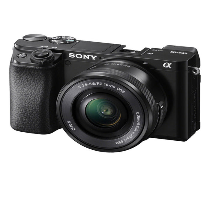 Sony Alpha a6100 Mirrorless Digital Camera with 16-50mm 64GB accessory Bundle