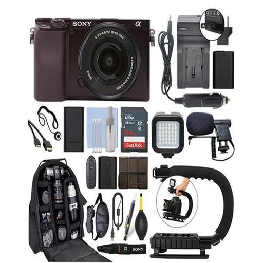 Sony Alpha a6100 Mirrorless Digital Camera with 16-50mm Pro Video Kit