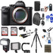 Sony Alpha A7R II 4K Wi-Fi Digital Camera Body with (2x) 64GB Cards + Battery &amp; Charger + Backpack + Flash + LED Light + Microphone + Tripod + Kit