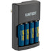Watson Rapid Charger with 4 AA NiMH Rechargeable Batteries (2500mAh)
