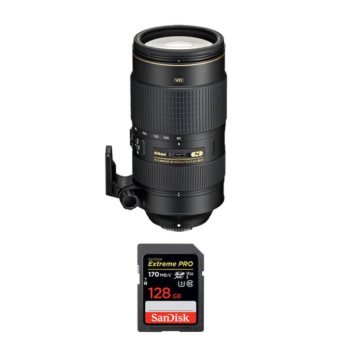 Nikon AF-S NIKKOR 80-400mm f/4.5-5.6G ED VR Lens Extreme Kit