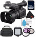 Panasonic AG-AC30 Full HD Camcorder with 128GB SDXC Class 10 Carrying Case Professional 160 LED Video Light Studio Series Bundle