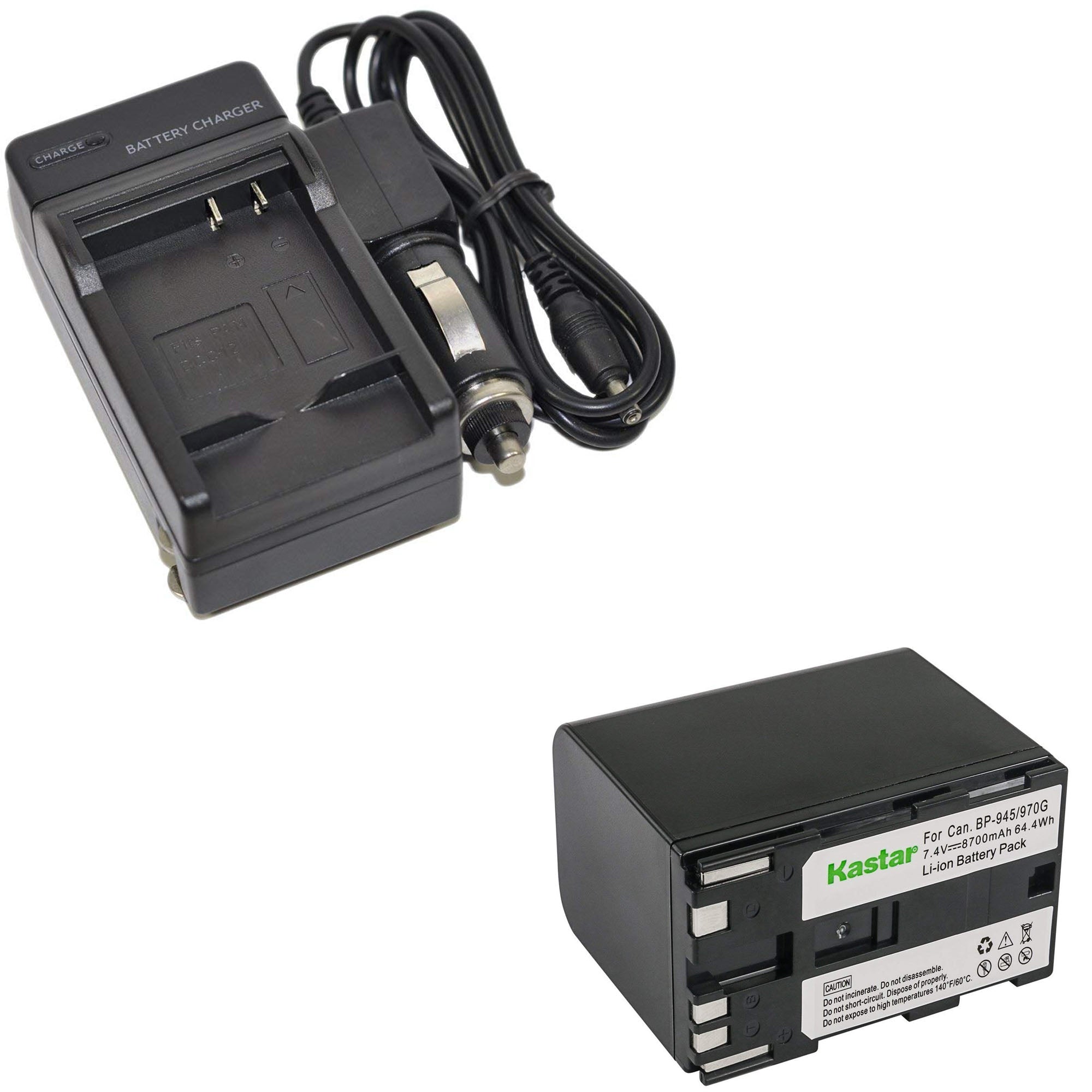 salat ækvator Reception BP-911 Battery Charger & Battery for Canon BP-970G, BP-975 and Canon EOS  C100, EOS C100 Mark II, EOS C300, EOS C300 PL, EOS C500, EOS C500 PL, GL2,  XF100, XF105, XF200, XF205,
