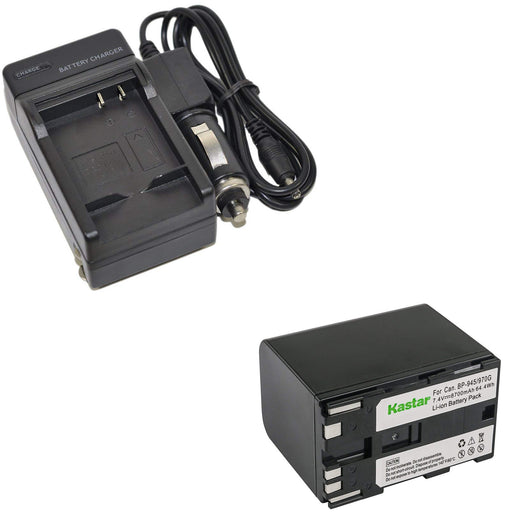 BP-911 Battery Charger &amp; Battery for Canon BP-970G, BP-975 and Canon EOS C100, EOS C100 Mark II, EOS C300, EOS C300 PL, EOS C500, EOS C500 PL, GL2, XF100, XF105, XF200, XF205, XF300, XF305, XH A1S, XH G1S, XL H1A, XL H1S, XL2