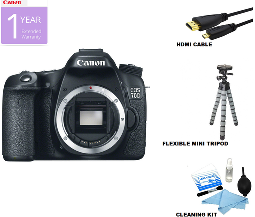 Canon EOS 70D/80D DSLR Camera - Body Only USA Deluxe Bundle