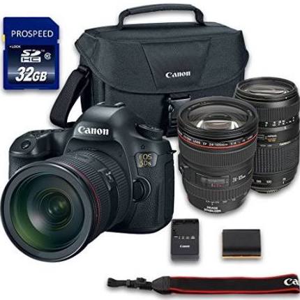Canon EOS 5DS DSLR Camera Bundle with Canon EF 24-105mm f/4L Is USM Lens Bundle