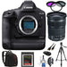 Canon EOS-1D X Mark III DSLR Camera with Canon 24-105MM STM & Essential Kit- Includes: SanDisk 64GB 72&quot; Tripod | More