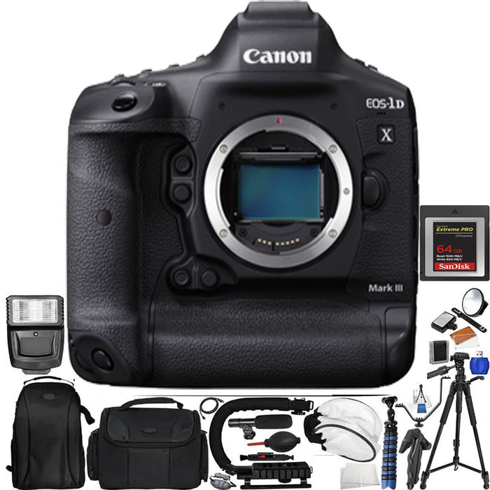 Canon EOS-1D X Mark III DSLR Camera (Body Only) with Essential Bundle Package