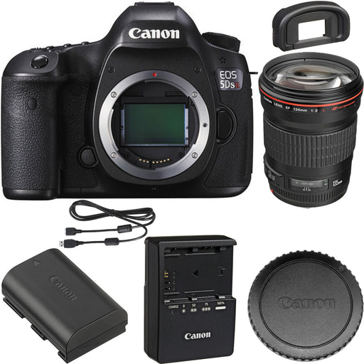 Canon EOS 5DS R DSLR Camera Body with EF 135mm f/2L USM Lens