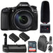 Canon EOS 80D with 18-200mm IS Lens with Tascam DR-10SG Audio Recorder &amp; Microphone Kit