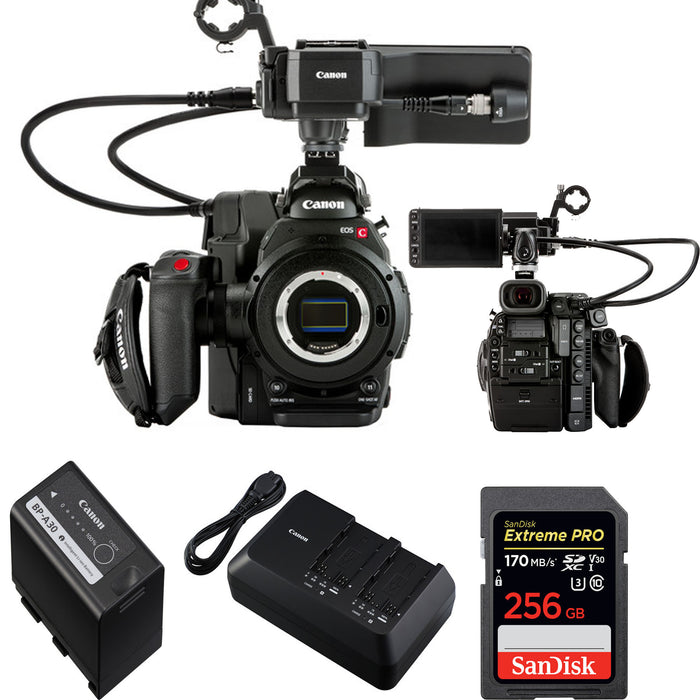 Canon Cinema EOS C300 Mark II Camcorder Body (PL Lens Mount) with Touch Focus Kit