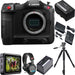 Canon EOS C70 Cinema Camera (RF Lens Mount) with Atomos Ninja V 5 | Sony Headphones |Spare Battery &amp; Tripod Bundle