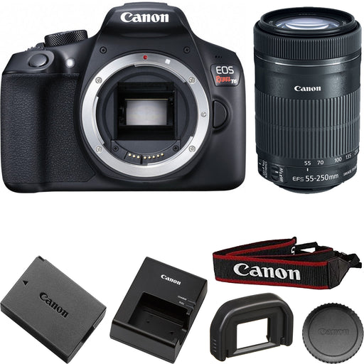 Canon EOS Rebel T6/2000D DSLR Camera with EF-S 55-250mm f/4-5.6 IS STM Lens