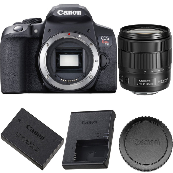 Canon EOS Rebel T8i/850D DSLR Camera with Canon 18-135mm USM Kit