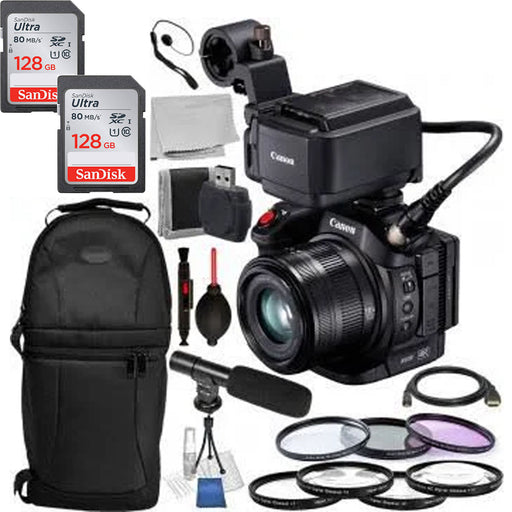Canon XC15 4K Professional Camcorder with Sandisk 32GB Accessory Bundle