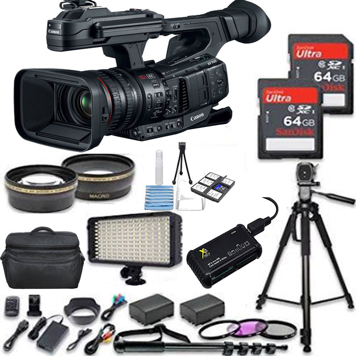 Canon XF705 4K 1&quot; Sensor XF-HEVC H.265 Pro Camcorder NTSC/PAL with 128GB Essential Bundle