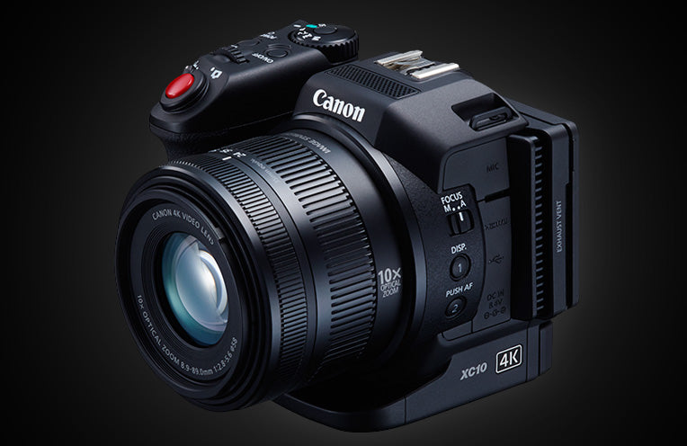Canon XC10 4K Professional Camcorder W/ Sony ECM-VG1, Tripod, Padded Case, LED Light, 128GB, Monitor & Supreme Bundle