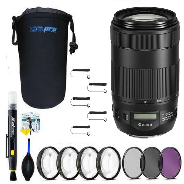 Canon EF 70-300mm f/4-5.6 IS II USM Lens With 2x Filter Kit And