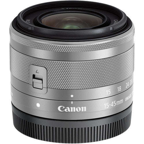 Canon EF-M 15-45mm f/3.5-6.3 IS STM Lens (Silver)