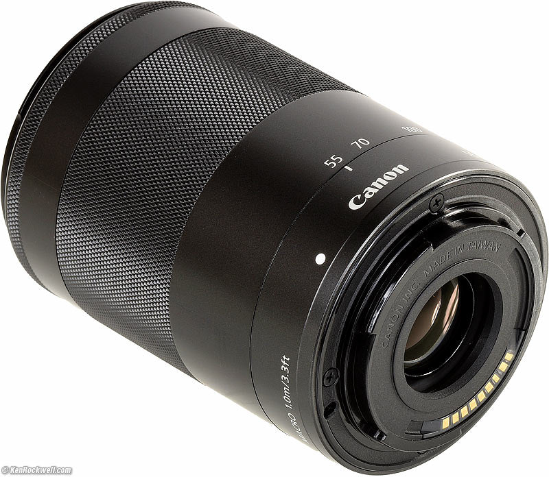 Canon EF-M 55-200mm f/4.5-6.3 IS STM Lens (Black) | NJ Accessory