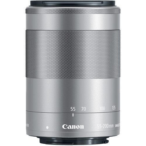 Canon EF-M 55-200mm f/4.5-6.3 IS STM Lens (Silver) | NJ Accessory ...