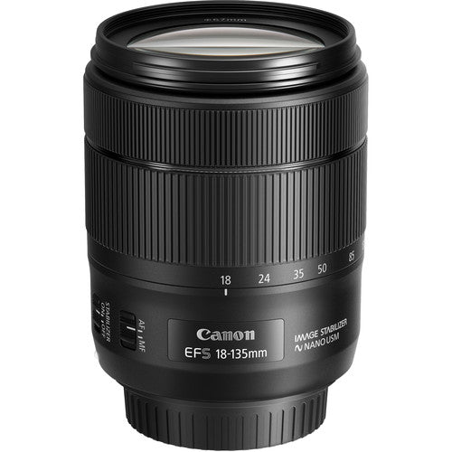 Canon EF-S 18-135mm f/3.5-5.6 IS USM Zoom Lens (White Box) with 67MM FILTER KIT BUNDLE