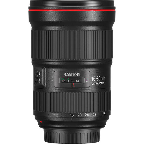 Canon EF 16-35mm f/2.8L III USM Lens with 2x Sandisk 64GB Memory Cards | Case | Tripod & More