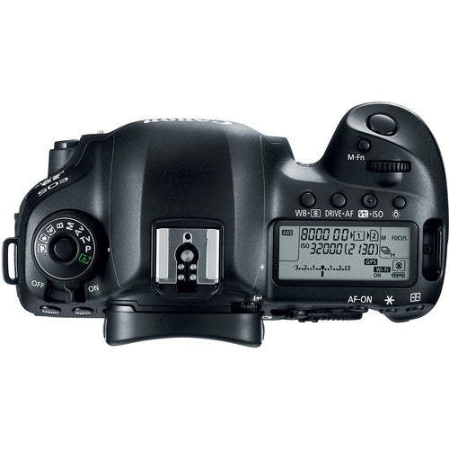 Canon EOS 5D Mark IV GPS WiFi NFC DSLR Camera Body + EXT Bat + Tripod - 64GB Deluxe Kit