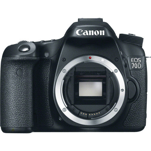 Canon EOS 70D/80D CMOS DSLR Camera w/EF-S 18-55mm F3.5-5.6 IS STM Lens Kit Accessory Bundle 64GB SDXC Memory DSLR Photo Bag Wide Angle Lens 2x Telephoto Lens Flash Remote Tripod & More