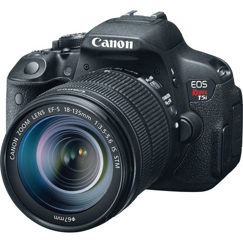 Canon EOS Rebel T5i / 800D, T7i Digital SLR Camera & EF-S 18-135mm IS STM Lens with EF 75-300mm III Lens 64GB Card Battery Backpack 3 Filters Kit