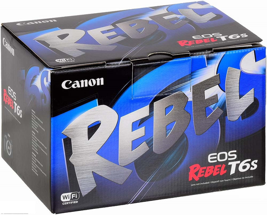 Canon EOS Rebel T6S Digital SLR Camera Body Deluxe Bundle