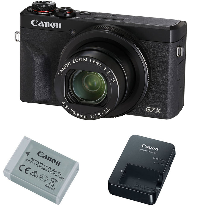 Canon - PowerShot G7 x Mark III 20.1-Megapixel Digital Camera - Black