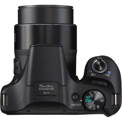 Canon PowerShot SX540 HS Digital Camera with | Extra Battery | Digital Flash | Camera Case | 16GB Class 10 Memory Card